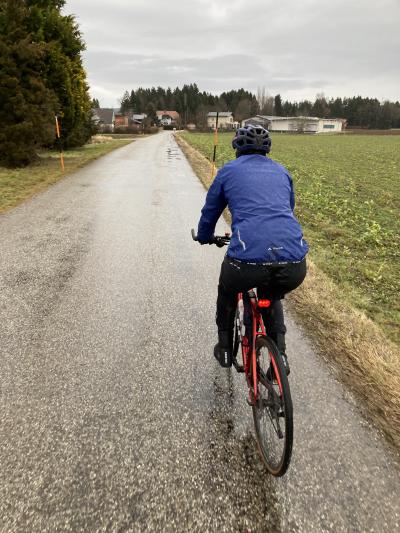 Hannah am Ende der ersten Runde kurz vor Haidberg